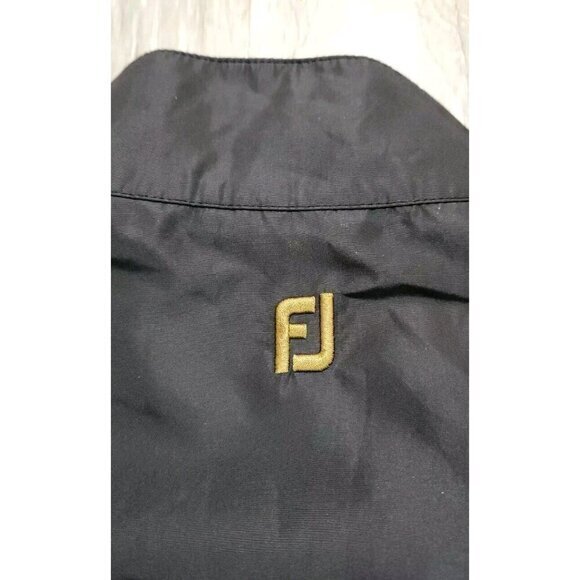 Dryjoys by Footjoy Short Sleeve Pullover Windbreaker 1/4 Snap Zip Mens Large - Picture 5 of 7